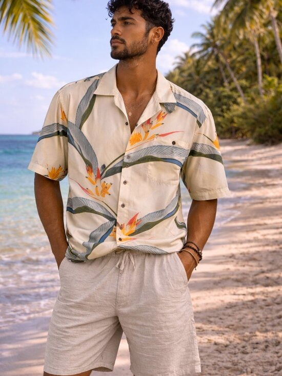 Guy Harvey Other - Guy Harvey Hawaiian Floral 100% Silk Shirt XL Luxury Resort/Ralph Lauren Vibes